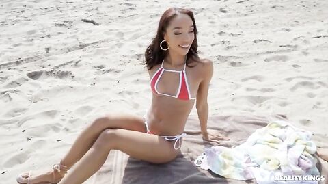 Alexis Tae - Caught Fucking at the Beach 2022