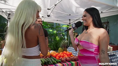 RealityKings Money Talks - Lewd Foods Serena Santos, Anna Chambers, Kona Jade, Luna Luxe, GI Joey, Ethan Seeks