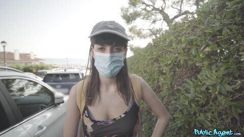 Spanish Babe Removes Mask for Cock Caomei, Juan Lucho - FakeHub