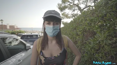 Spanish Babe Removes Mask for Cock Caomei, Juan Lucho - FakeHub