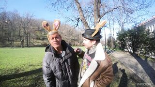 Easter Egg Hunt Turns Into Double Pussy Penetration Foursome Porno Dan Katy Rose