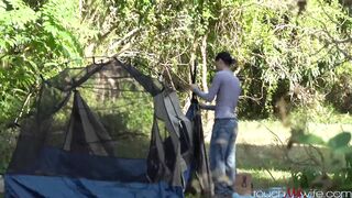 Touchmywife Audrey Miles Horny Wife Helps Stranger Pitch A Tent