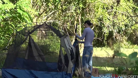 Touchmywife Audrey Miles Horny Wife Helps Stranger Pitch A Tent