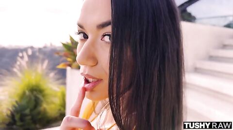 Tushyraw Tiny Beauty Sawyer Takes A Huge Cock In Her Tight Ass Sawyer Cassidy & Vince Karter