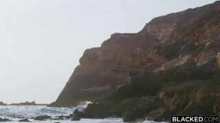 Blacked Insatiable Beach Babe Octokuro Gets Dped By Two Bbcs Octokuro, Hollywood Cash & Troy Francisco