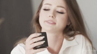 Olivia Sparkle sensually massages Renato in a romantic slow-mo clip