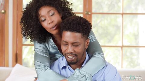 Babes Leading The Blindfolded Misty Stone, Hazel Grace, Isiah Maxwell