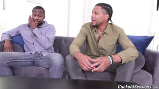 Katie Morgan dominated & facialized by Jason Sweets in cuckold session