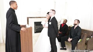 Submissive man gets dominated by big black bull & facial finish in cuckold session with wife Payton Preslee and Jason Sweets