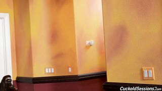 Mazee and Richelle Ryan dominate their cuckold hubby with their hot wives & big black dicks