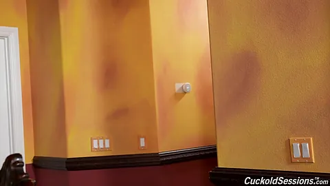 Mazee and Richelle Ryan dominate their cuckold hubby with their hot wives & big black dicks