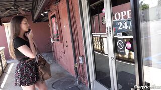 Brooklyn Chase gets her tight hole drilled hard in public & takes a messy facial