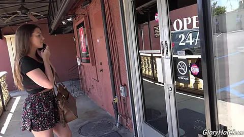 Brooklyn Chase gets her tight hole drilled hard in public & takes a messy facial