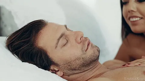 Rachel Rivers moans passionately while Seth Gamble pounds her in a sensual fuck