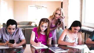 Proud Pervs Tutors Group Cram Session Emma Starletto Rico Hernandez