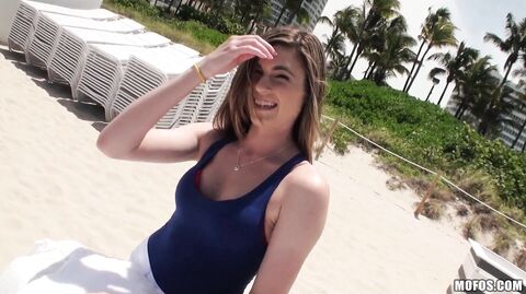 Mia Mae gets her tight pussy pounded in public by a perv in POV reality action