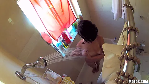 Mia Hurley gets her tight pussy pounded in public by perv's POV