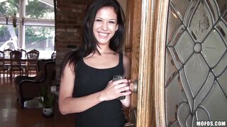 Watch Ariana Fox give a sloppy blowjob in public and get filled with hot cream