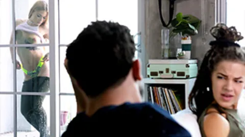 Sloan Harper finally gets her stepbrother's attention with a naughty roleplay in the shower