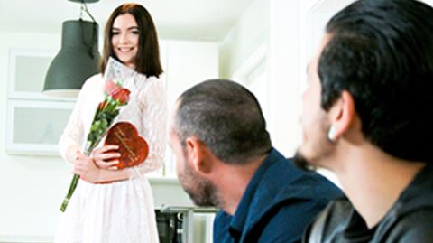 Stepbrothers Valentine's Day Surprise: Maddie Winters gets a hardcore pounding from her stepbrother