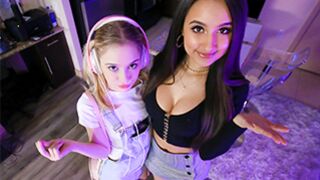 Anastasia Knight gets caught by her stepdad and shared with a caring daddy