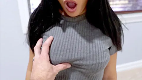 Serena Santos takes on her stepdad's hard cock with protection in mind