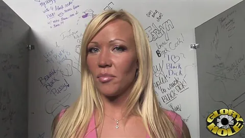 Austin Taylor goes wild in POV glory hole Scene with faceless dude