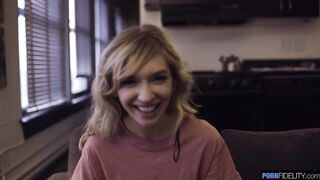 Mackenzie Moss seduces & fucks hard for a cumshot in EP804, BTS