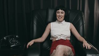 Lily Labeau's intense fuck with a real couple in interracial threesome