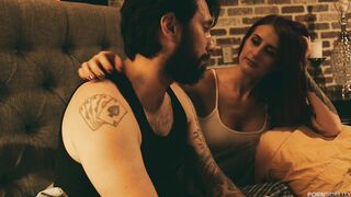 Tana Lea gets her tight pussy pounded in a hardcore interracial fuckfest with a cumshot on her face