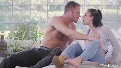 Petite office babe moans in pleasure while getting her pussy licked and fucked hard