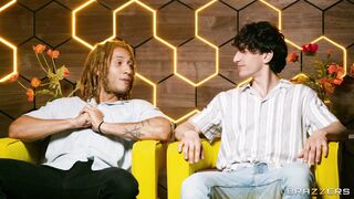 Brittany Andrews, Cherie DeVille, Goldey, Rico, Nick, and Derek in hot MILF threesome action