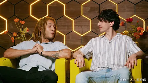 Brittany Andrews, Cherie DeVille, Goldey, Rico, Nick, and Derek in hot MILF threesome action