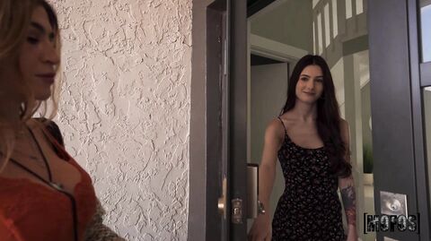 Watch Sophie Tyler & her petite Latina GF get messy with a hot load at Sunday dinner
