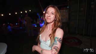 Petite Bella Nova gets rough fucked in public by Mike Skywalker & Mallory Brooks