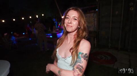 Petite Bella Nova gets rough fucked in public by Mike Skywalker & Mallory Brooks