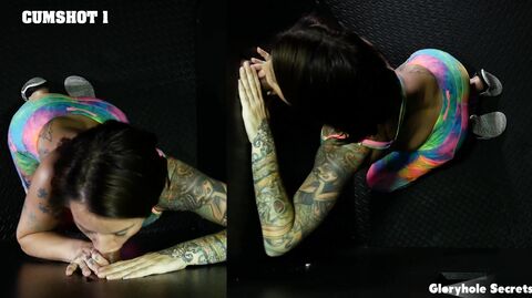 Betty Solaces gets her first gloryhole POV experience - realtor's secret toys and cumshots!