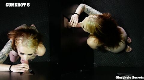 Sky Maes First Gloryhole: Skye Mae's anonymous POV deep throat and cumshot reveal