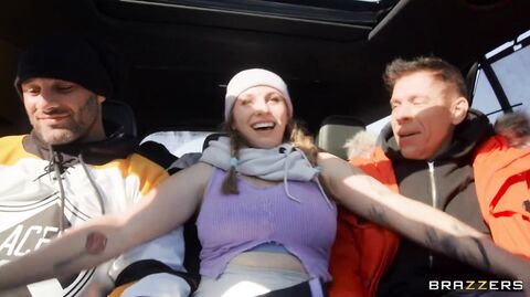 BrazzersExxtra - Angel Youngs, Mick Blue, Damon Dice - DP with a Snow Angel