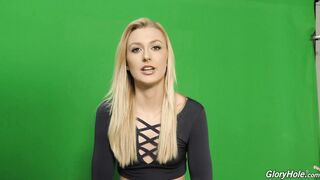 Alexa Grace goes wild in public with her big dick & gets a messy facial