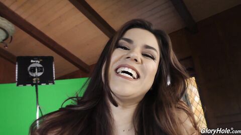 Monica Sage's dirty little secret: getting down & dirty in the gloryhole!