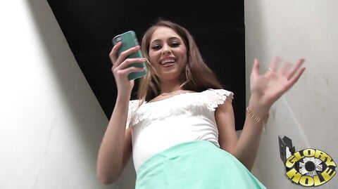 Riley Reid gets her mouth and pussy stuffed in Dfxtra's BTS video