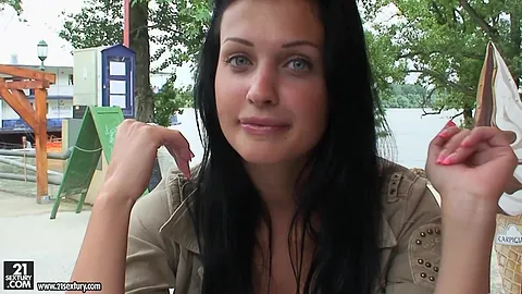 Aletta Ocean's massive fake tits bounce while she gets fucked in hardcore Scene