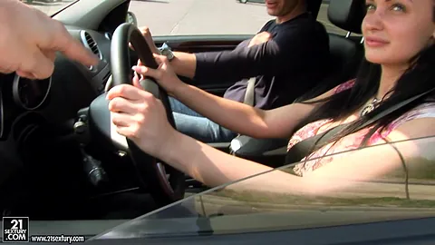 Aletta Ocean flaunts her massive fake tits & gets fucked hard