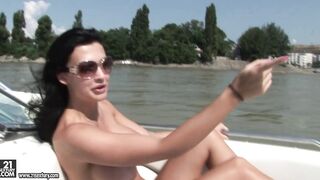 Aletta Ocean's big fake tits get a workout in Danubetripwith video