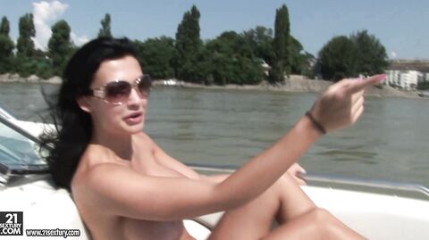 Aletta Ocean's big fake tits get a workout in Danubetripwith video