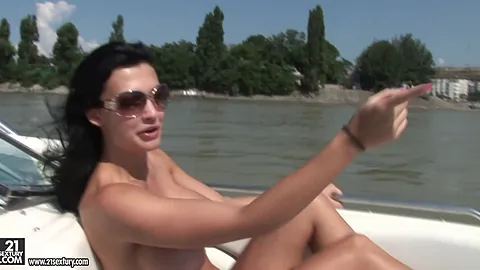 Aletta Ocean's big fake tits get a workout in Danubetripwith video