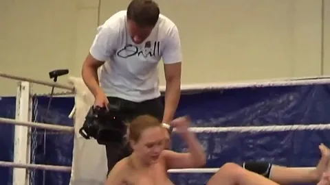 Nude Fight Clubbackstagewith Blue Angeland Ruth Medina Blue Angel Ruth Medina