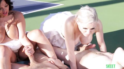 TeamSkeetSelects - Alix Avery, Mona Azar, Selina Bentz - Fun In The Sun Outdoor Sex