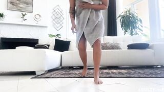 Sky Wonderland caught masturbating and fucked by Seth Gamble